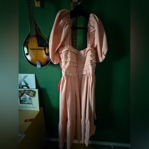 Abercrombie & Fitch Blush puff  Sleeve Dress-perfect for Easter🐣✝️